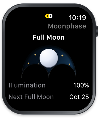 Moonphase on Apple Watch with Plus